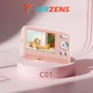 T-JERZENs Kamera Digital C01 Dapat Diisi Ulang 16x Zoom 1080P 48MP untuk Fotografi Pemula Resolusi 48M 36M 24M 20M 16M 12M 10M 8M
