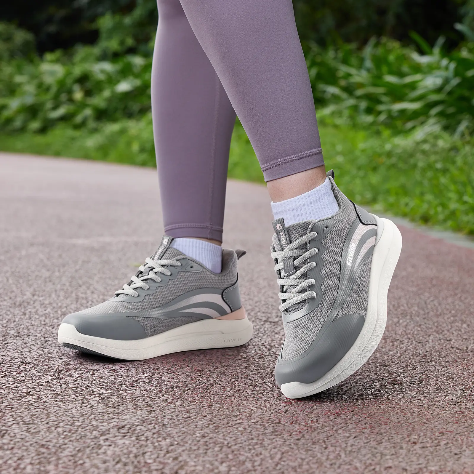 FitVille Women's StepEase Gym Shoes V1 for Comfortable and Easy Movement Workout Sneakers