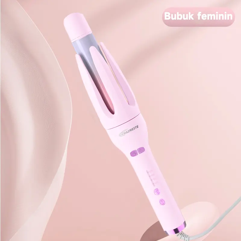 MAIMEITE 2in1 Catokan Curly Otomatis Catokan Keriting Rambut Otomatis Lon Negatif Catokan Rambut Curly Rambut Panas Cepat Pengingat 5