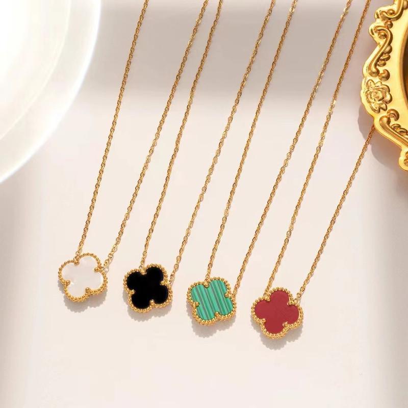  Jewelry Vòng Cổ Rơm Hoa Bốn Lá Chain   Trang Sức Thời Trang Đơn Giản  Bông Women  Bán Chạy Nhất Không Phai Màu Được Làm Bằng Thép Titan Ngọt Ngào Và Mềm Mại Giá Cả Phải Chăng Thích Hợp Làm Quà Tặng Cho Bé Gái Quà Tặng Nữ 