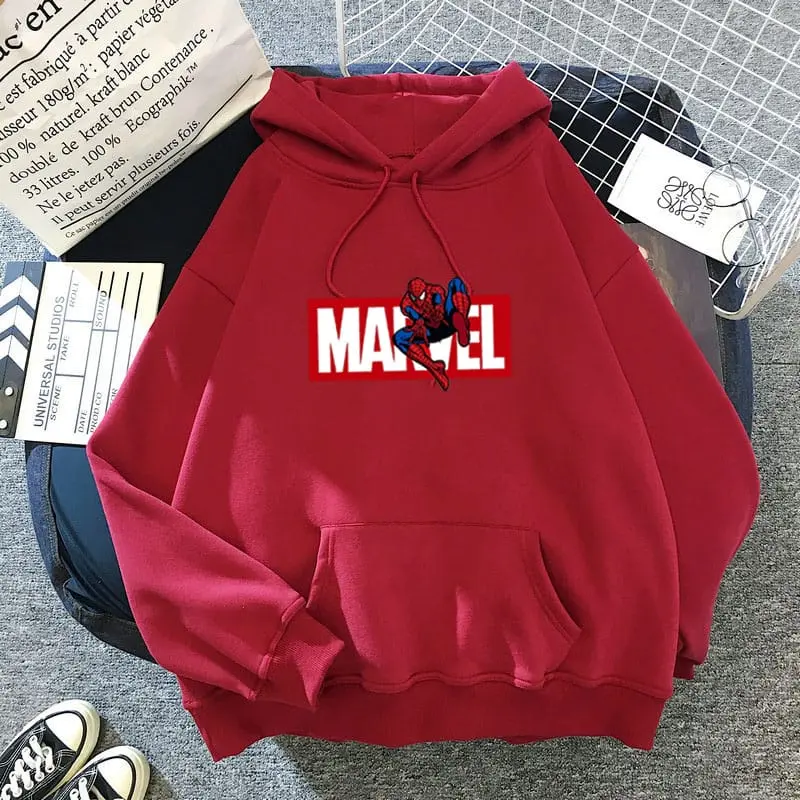 Hoodie Jaket Sweater Anak Kecil MARVEL Anak sd Smp Laki Laki Perempuan Cowok Cewek Pria Wanita Anime Waifu Kartun Jepang Bahan Impor Korea Murah Usia 3 4 5 6 7 8 9 10 11 12 13 14 15 16 TAHUN Detles Fashion Bulu Pakaian 5