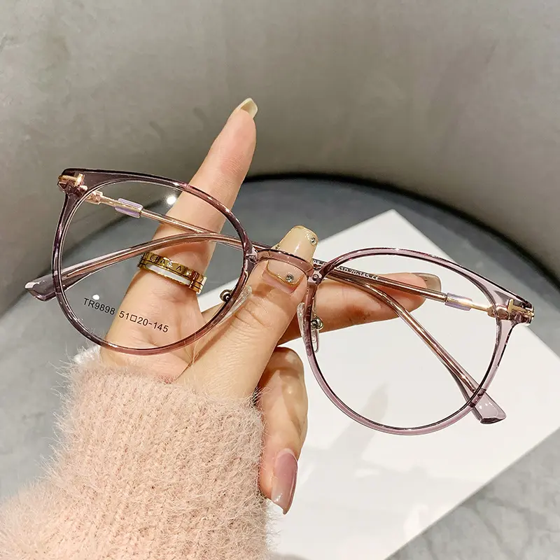 Kính Thời Trang, Siêu Nhẹ, Kính Hợp Xu hướng Kính Cổ Điển Màu Nâu Lạnh, Thiết Kế Trơn Thích Hợp Cho Nam Và Nữ, Kính Cùng, Thời Trang, Hợp Xu hướng, Hàng Mới Về Tròng Kính Kính Mắt