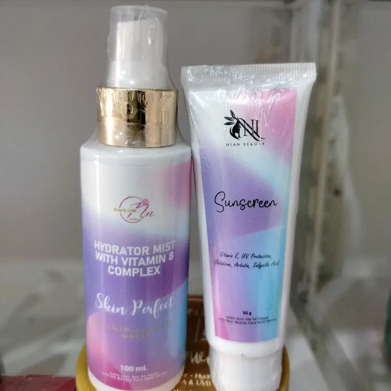 paket sunscreen dan face mist nn beauty care 0