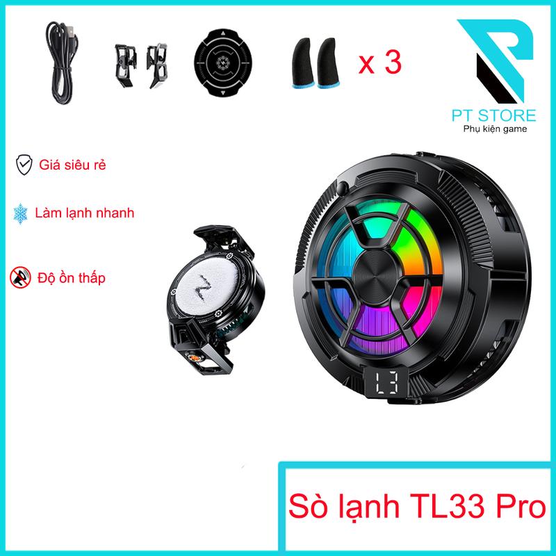  Quạt tản nhiệt sò lạnh TL33 Pro - Công suất 15W - Làm mát siêu nhanh - Giá siêu rẻ - Đa dụng cả kẹp và từ tính 