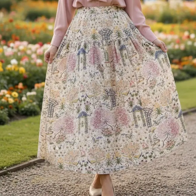 Rok Motif MANOHARA PINK Susun 2