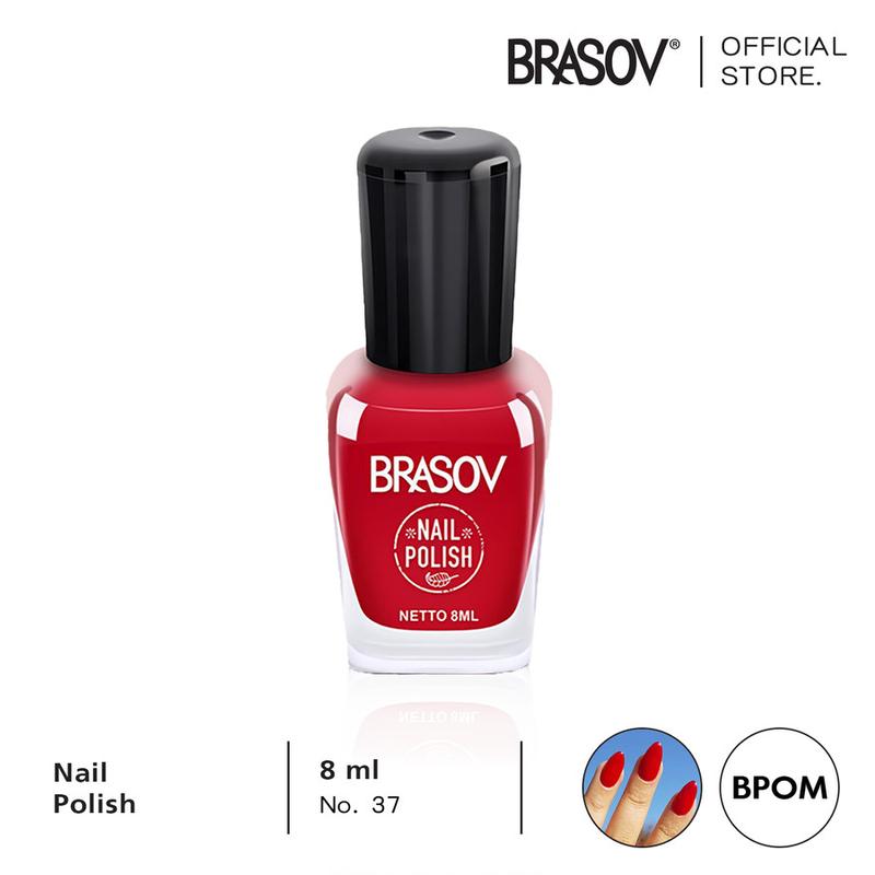 BRASOV Kutek Bening - Putih Susu - Merah - Hitam Cat Kuku Acid Kutex Nail Polish Art 1