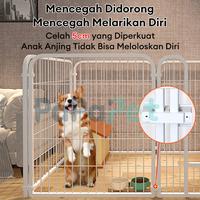 Gambar 【7.7】 120*60*60cm Kandang Hewan Pagar Kandang Hamster Burung Pagar Besi DIY Kandang Hewan Peliharaan Pet Cage kandang  kucing - 120*60*60cm-putih dari PaPaPet.id Kab. Tangerang 4 Tokopedia