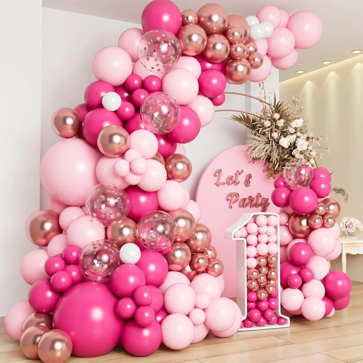 Balloon Garland Arch Kit, 109pcs/set Mixed Color Latex Balloon, Atmosphere Scene Layout Decoration Supplies for Wedding Birthday Party Baby Shower