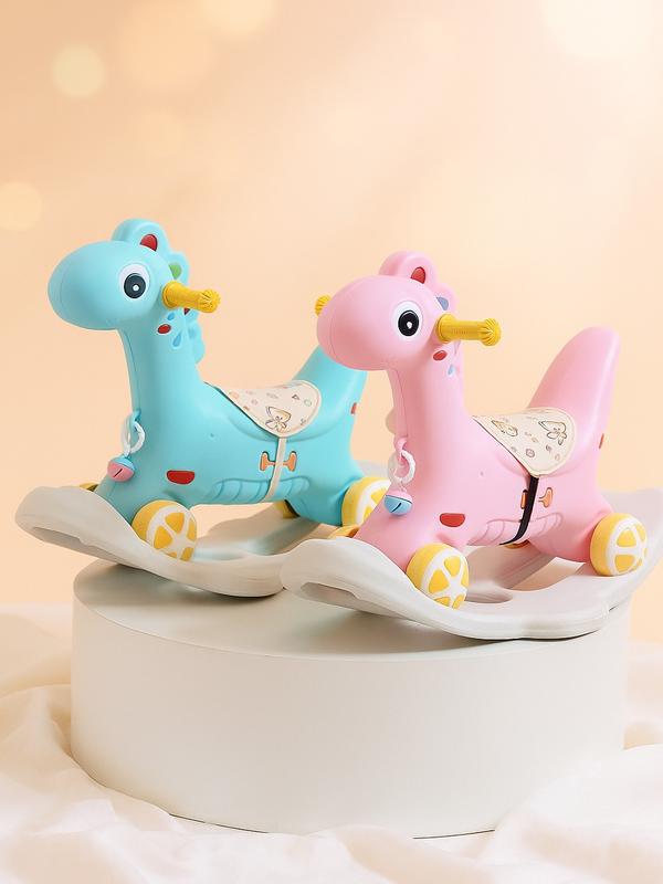 Xe bập bênh con ngựa 2 trong 1 – vừa bập bênh vừa xe chòi chân – 2 màu xanh & hồng cho bé