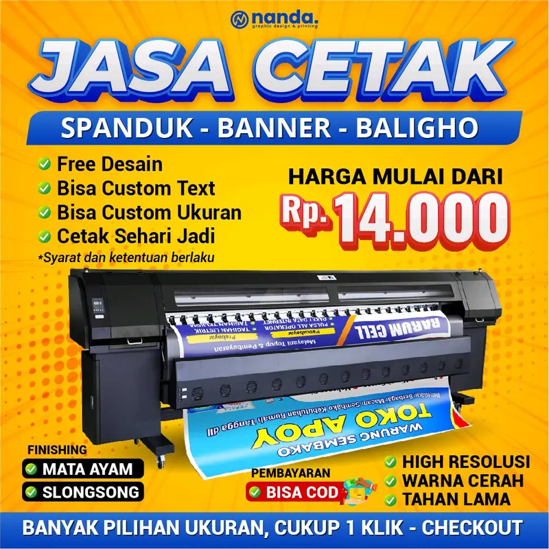 Cetak Spanduk & Banner dengan Desain Custom | Jasa Cetak Spanduk & Banner Terbaik 0