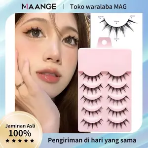 MAGEFY 5 Pasang Bulu Mata Palsu Natural  Korea Natural Lembut 3D Eyelash Extension Lashes Bulu Mata Douyin Bulumata