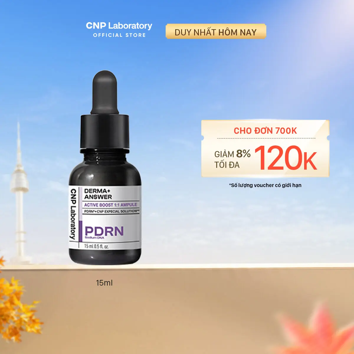 Tinh chất PDRN căng bóng sáng da hỗ trợ tái tạo da CNP Derma Answer Active Boost Ampule 15ml/30ml