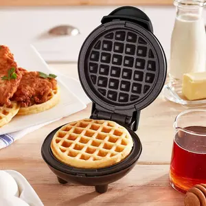 KS Mini Maker Waffle Elektric - Pembuat Waffle, Kentang, Paninis, Pizza