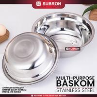 Gambar SUBRON Baskom stainless 14cm 16 cm 18 cm tebal multifungsi kecil mangkok cuci tangan Steel - 14 cm	 dari SUBRON KITCHENWARE Kab. Bandung 5 Tokopedia