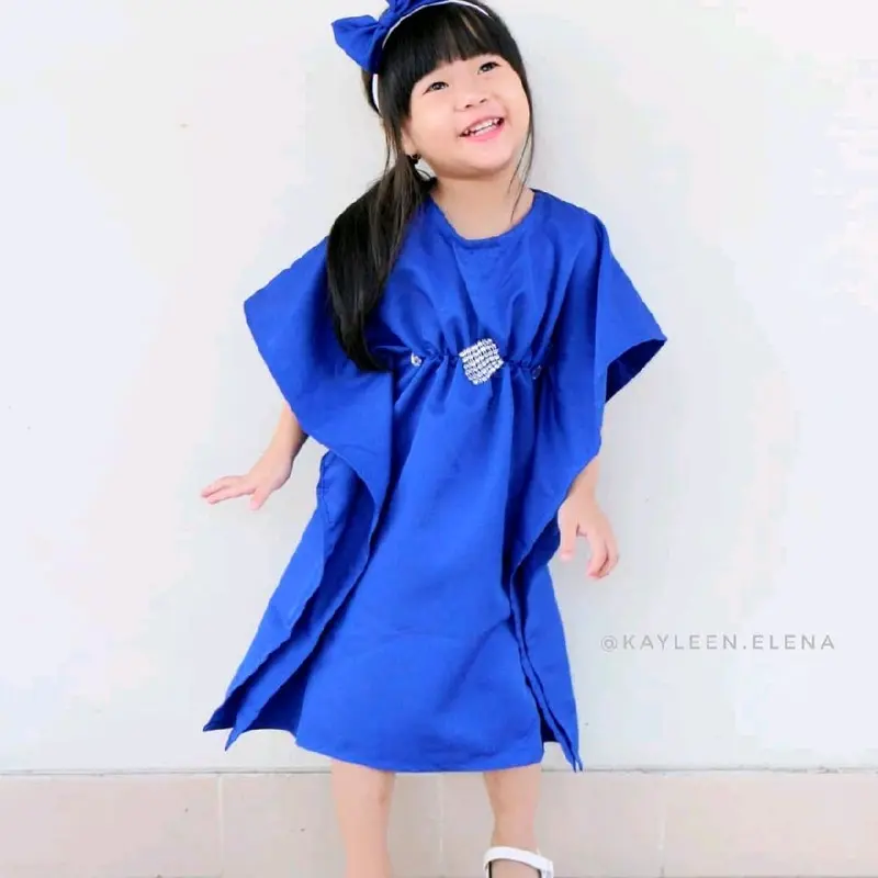 Kaftan bayi dan anak perempuan bahan balotely 0-2tahun (Set bando) 8