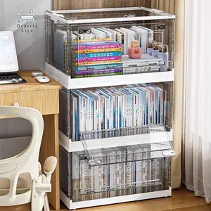 [Diskon 40% untuk waktu terbatas]Transparan Dapat Dilipat Storage Box  Serbaguna Kotak  Penyimpanan Plastik Organizer Penyimpanan Lipat Berkapasitas  Mainan Box  Kotak Penyimpanan Serbaguna Pakaian Box  Penyimpanan Multi-Spesifikasi Kotak