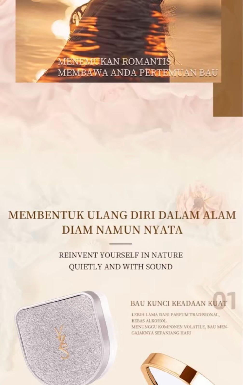 YZS Parfum Padat Wanita Kekinian  Wangi 24 Jam! BPOM Terdaftar, Alkohol-Free & Vegan, Aroma Segar Bunga & Lemon Manis Wanginya Perfume Perempuan Wanita Cewek  Dewasa Murah Lembut Pria Parfum Wanita Long Hour