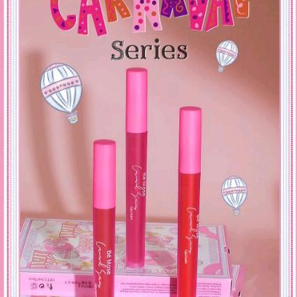 DAPAT 5 pcs  lipstik BE MOSE CARNAVAL 5 pcs untuk Bibir Kering dan Waterproof Gloss Lipstick 3