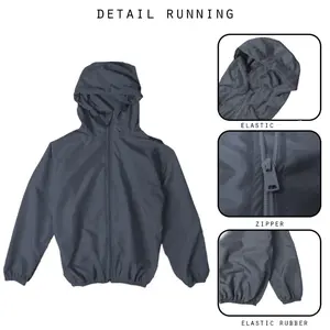 ETERNITY-Jaket Parasut Anak Unisex usia 2 - 14 tahun - Jacket Olahraga Bahan Parasut