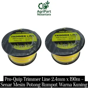 Pro-Quip Trimmer Line 2.4mm x 190m – Senar Mesin Potong Rumput Warna Kuning