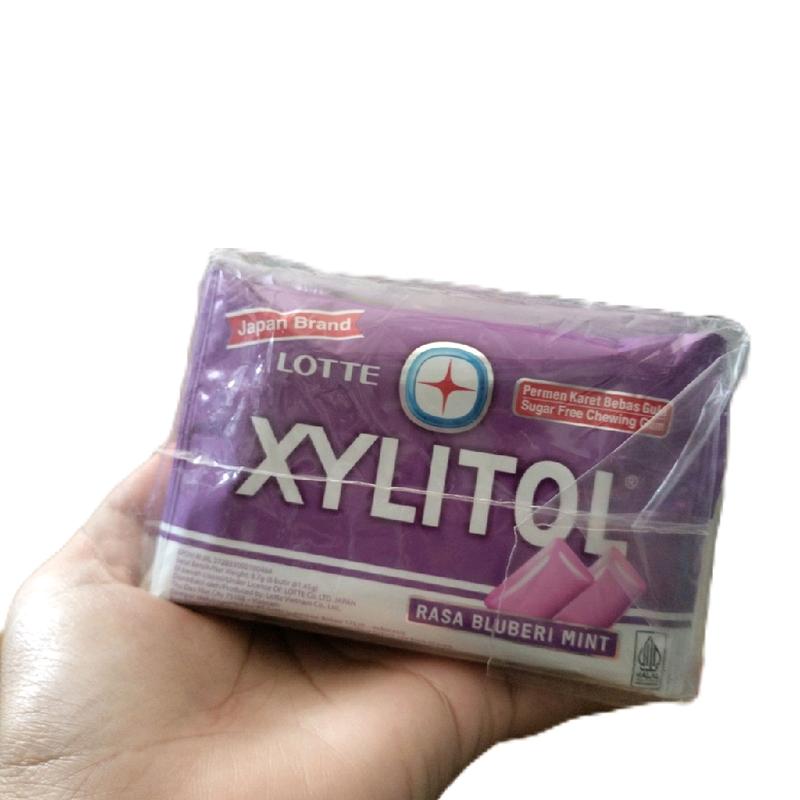 Permen Karet Bebas Gula Xylitol 3 Rasa blueberi mint jeruk nipis mint ...