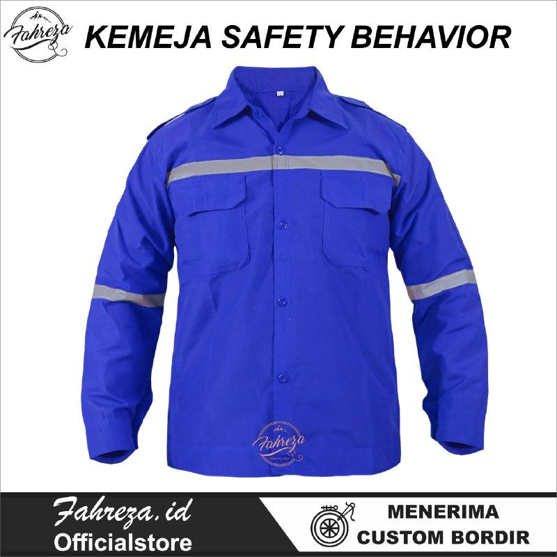 Kemeja Safety Lengan Panjang - Seragam Baju Kerja Proyek Lapangan 0