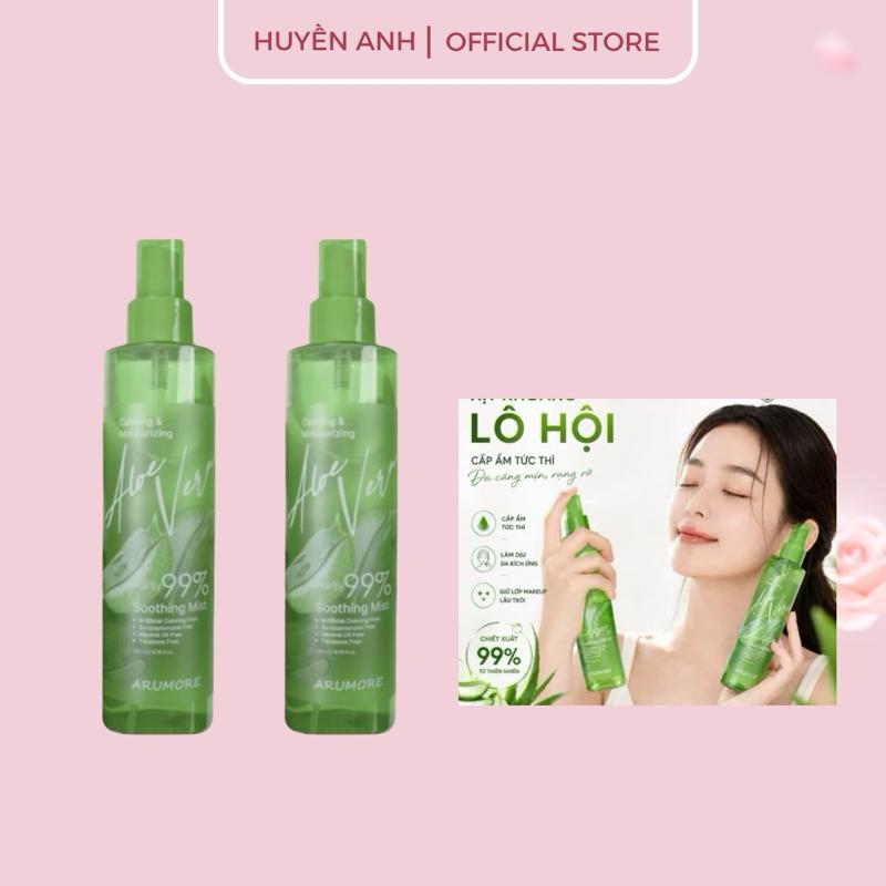 Xịt Khoáng Lô Hội Dưỡng Ẩm Và Làm Dịu Da ARUMORE ALOE VERA SOOTHING MIST 200ml