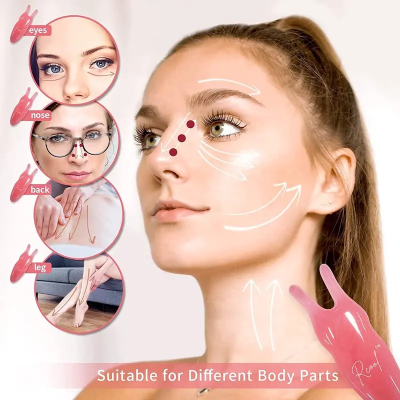 Promo Kecantikan // Alat Pijat Gua Sha Board Kristal Alami Untuk Kepala Hidung Dan Mata 3