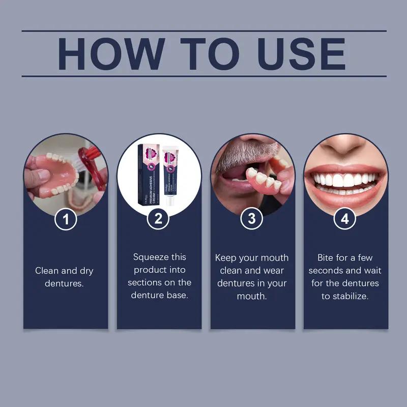 Oralhoe Perekat Gigi Palsu 40g Premium Adhesive Cream Long-Lasting Denture Fixing Adhesive Improve Comfort Denture Care Products