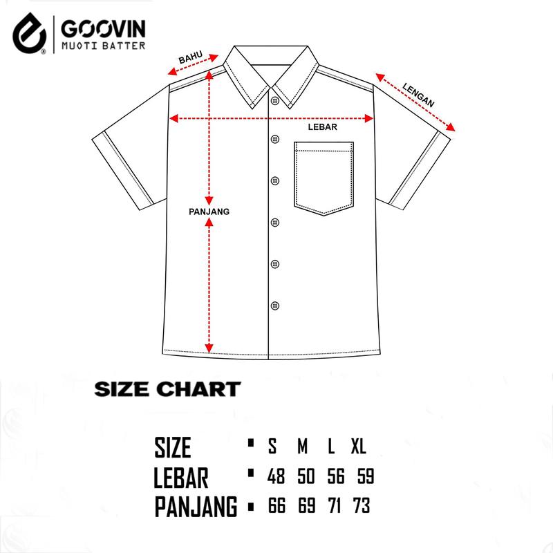 Product Introduction of Goovin Workshirt Bassed Kemeja Lengan Pendek Pria Baju ke meja 0