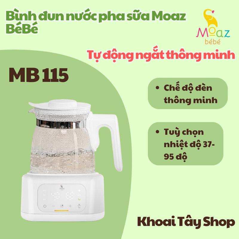 Moaz BéBé MB 115 | Bình Đun & Hâm Nước Pha Sữa Cho Bé – Có Đèn Đêm, Giữ Nhiệt 48h