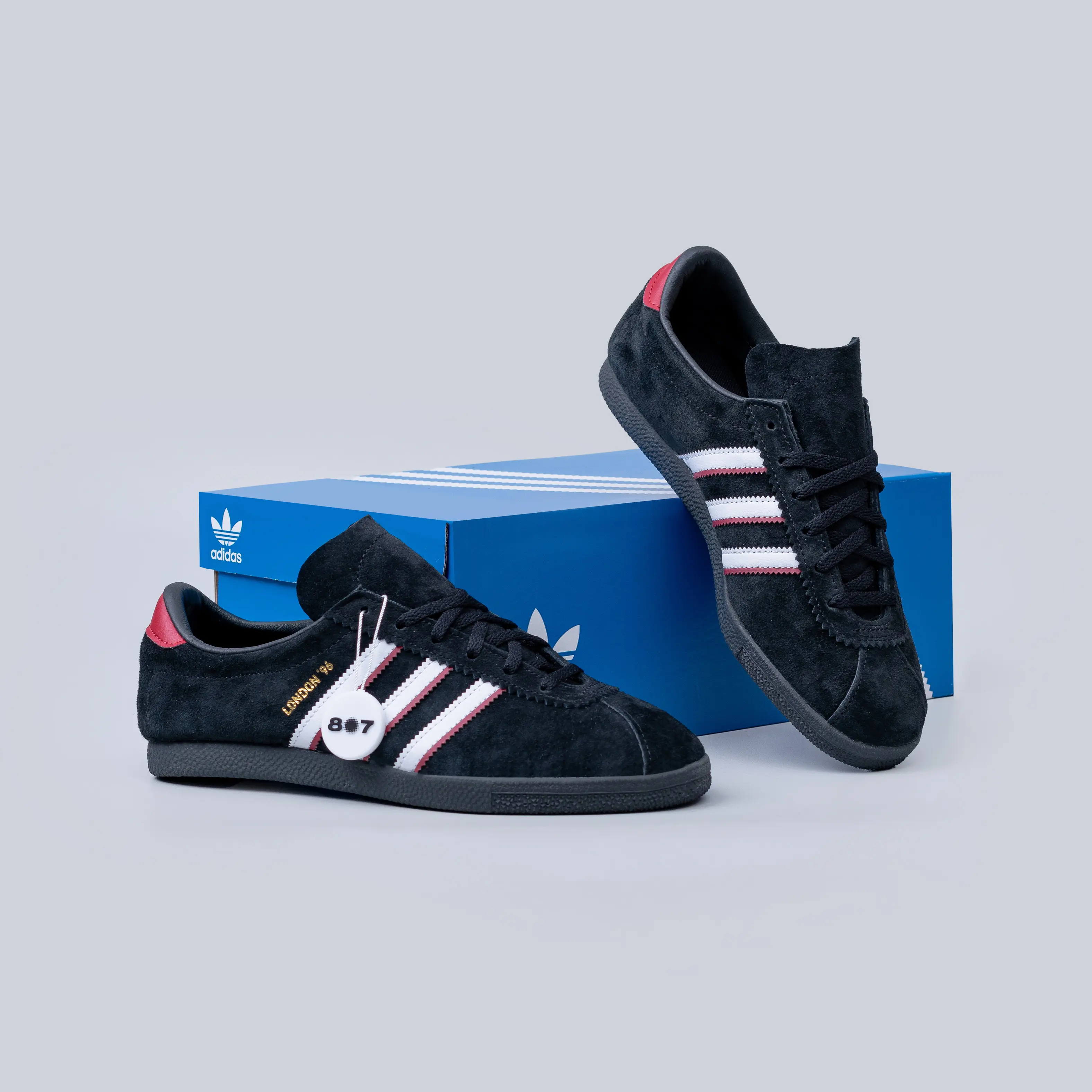 Adidas London 96 Core Black Better Scarlet - Shop | Tokopedia
