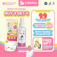 Gambar Nubiko Ready to School Combo (BUY 3 GET 4)  - Nubiko Essential Soothe with Melicica 15 gr, Physical Sunscreen SPF 45 PA++++ & Eau de Cologne - READYSET+ES15+SS dari Nubiko.id Kota Depok 4 Tokopedia