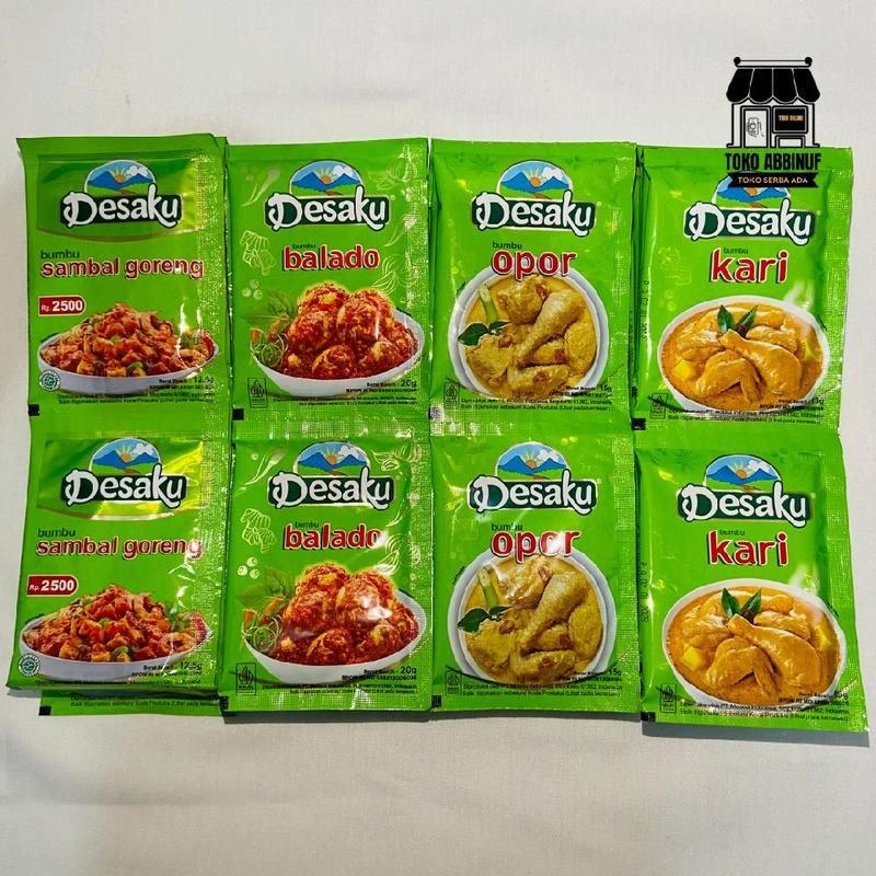 10 Pcs - DESAKU KARI 15g - DESAKU BALADO 12,5g - DESAKU OPOR - DESAKU SAMBAL GORENG- 1 RENCENG 0