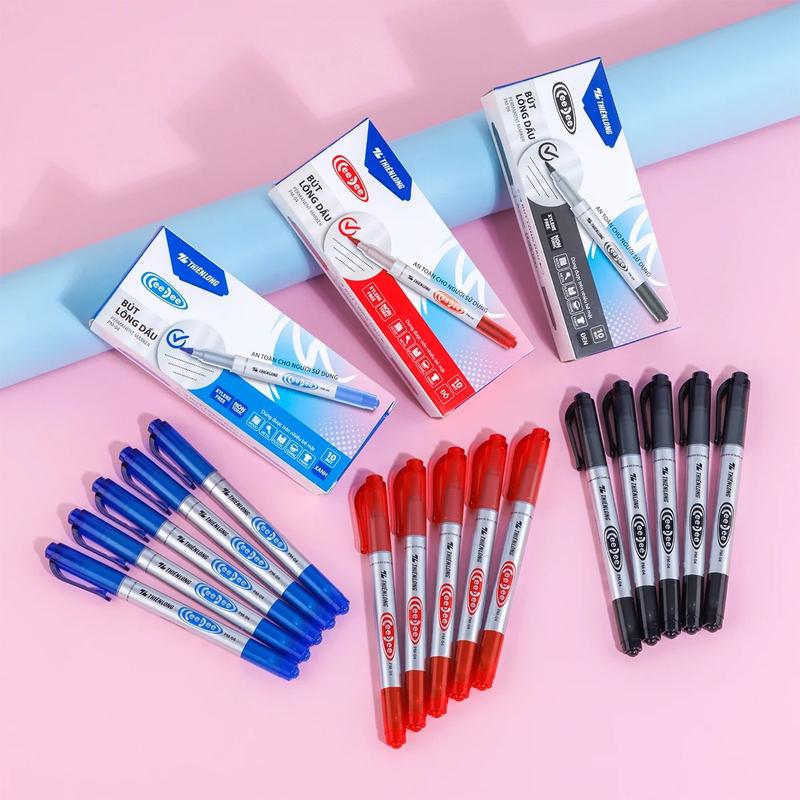 Sỉ 10 Bút lông dầu thiên long mực xanh 1 hộp 10 chiếc