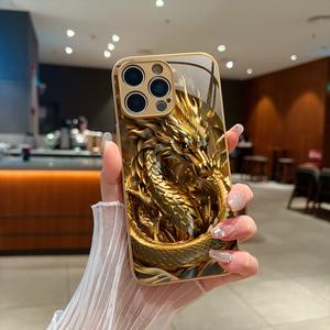 ドラゴンデザインのiPhoneケース、高品質なガラスカバー。iPhoneモデル：17/16/15/14/13/12/11/X/XR/XS Max/7/8/7 Plus/8 Plus対応
