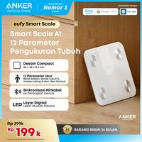 Gambar Eufy Weighing Scales for Body Weight, Digital Bathroom Scales with Bluetooth, Body Fat Scales, 12 Measurements, Weight/Body Fat/BMI, Fitness Body Composition Analysis, Black, lbs/kg, Smart Scale A1 - T9120 - White dari Anker Indonesia Kota Administrasi Jakarta Utara 1 Tokopedia
