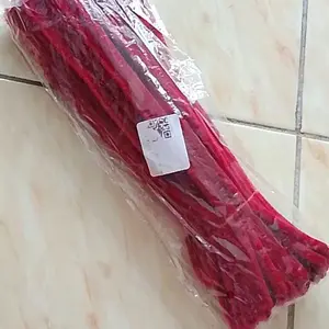 [100PC] Kawat Bulu Premium 8MM Tebal 30Cm / Kawat Bulu Mercy Pipe Cleaner Tangkai Bunga Kawat Hijau 40cm / Kawat Bulu Mainan Anak Craft DIY Kerajinan Tangan ANEKA DIY Pipe Cleaner