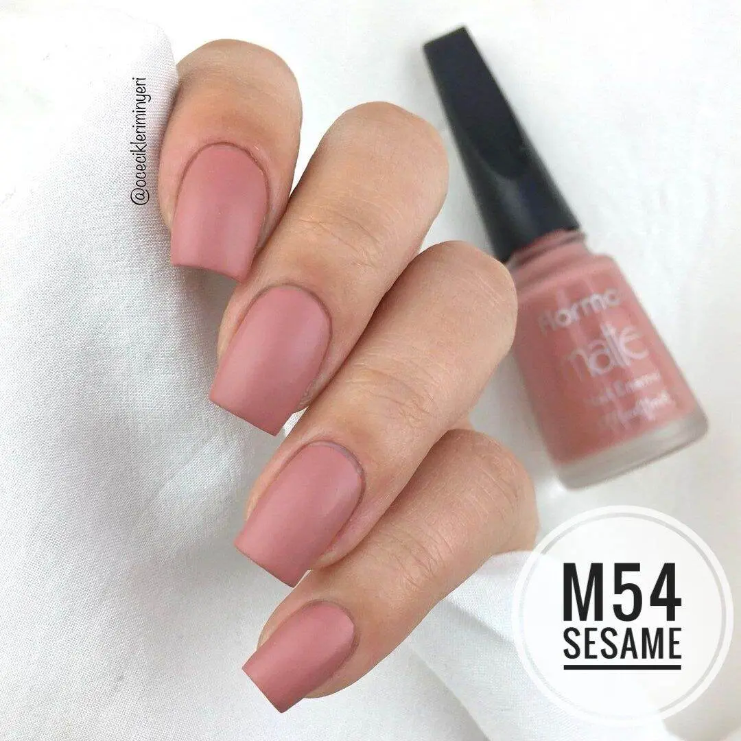 Doff Kutek Flormar Matte Asli Turki Isi 11ml Kuteks Doff Halal Tidak Wudhu Friendly Original Halal Nail Polish Tahan Lama High Gloss Cat Kering Kuku Art Mengkilap