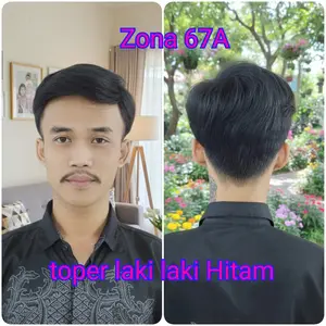 Z 67A Touper Pria Bebas Belahan, Bahan Fiber High Quality, Natural.