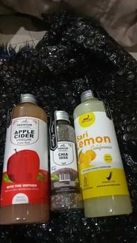 Product Review of PAKET CUKA APEL 250 ML DAN LEMON 250 ML + 70 GR CHIA Botol from i**5 0
