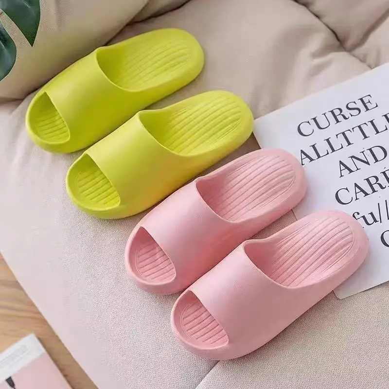 [BELI LOKAL] CHARLIE - Sendal Wanita Selop Karet Slip On Slide Jelly Sandal Santai Rumah Korean Fashion Dewasa Motif Polos 2