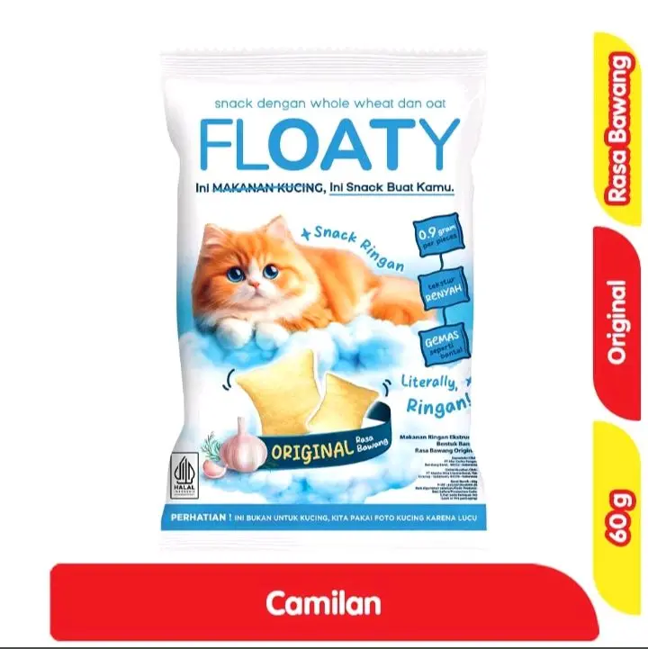Floaty camilan original rasa bawang 60 gram Snack Cemilan Crispy Kering Food 1