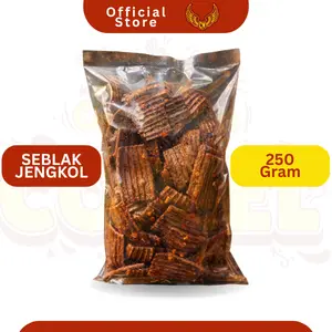 Kerupuk Seblak Jengkol Pedas 250 gram Cikruh Cemilan Snack