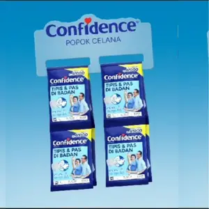 Confidence POPOK CELANA TIPIS & PAS DI BADAN M1 L1 XL1 POPOK DEWASA [MINIMUM BELI 10 PCS]