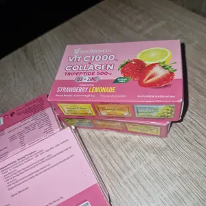 C+Collagen 5 Box Isi 30 Sachet - Minuman Collagen Tripeptide 500mg + Vit C 1000mg untuk Kesehatan Kulit dan Imunitas