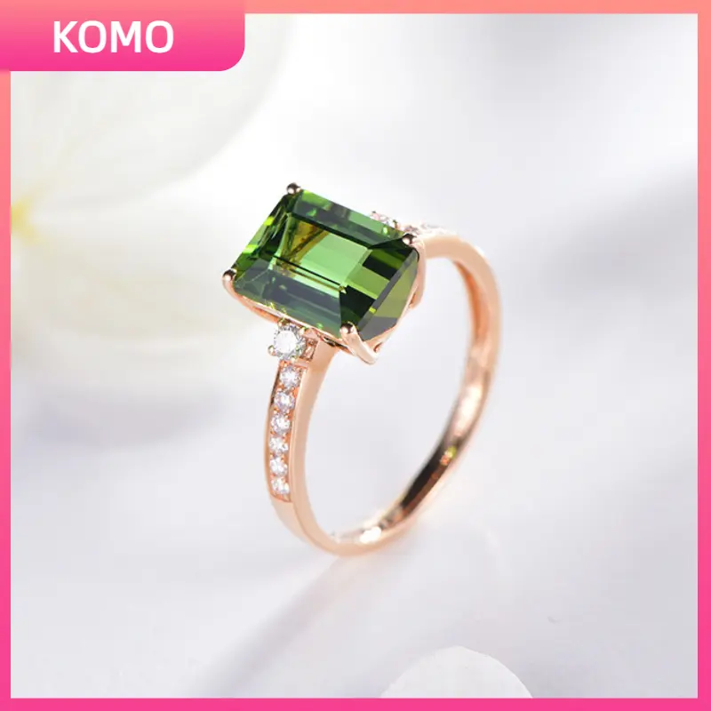 【# 158 KOMO LIMITED】Green Adjustable Ring