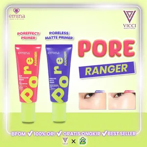 Emina Pore Ranger Blur out Pores  & Blur Hydraglow Primer 20 ml | Longlast 8-12 jam Matte/Glow Finish