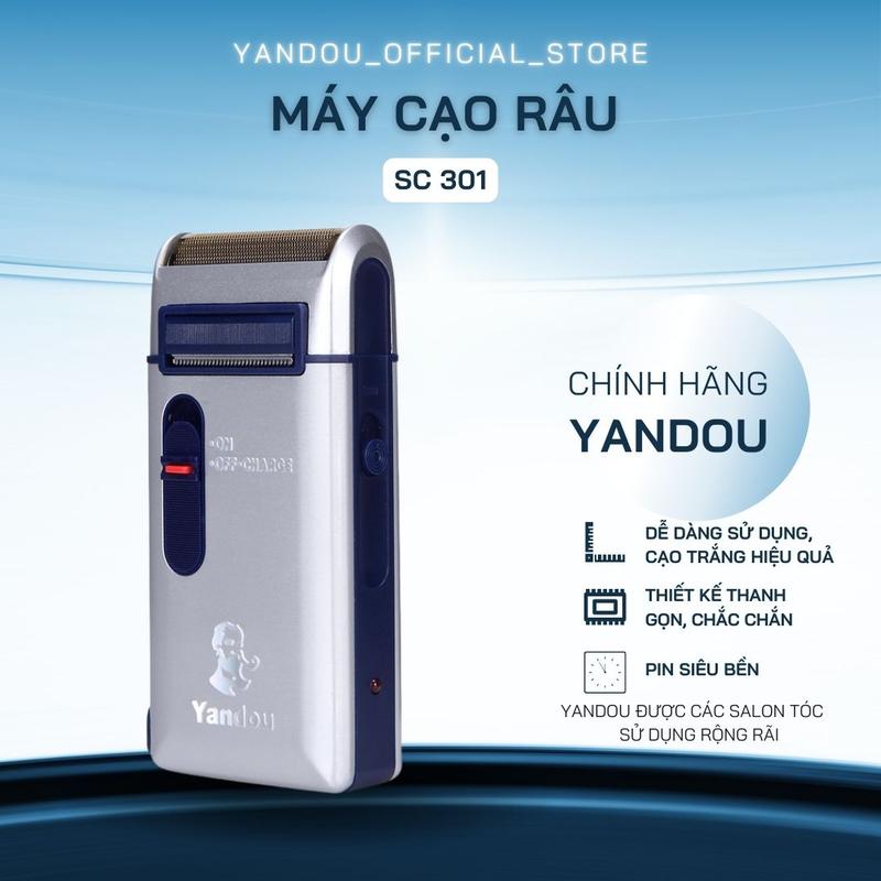 Máy Cạo Râu Yandou Lưỡi Ngang SCW 301U Vỏ Nhôm Cạo Trắng Hiệu Quả