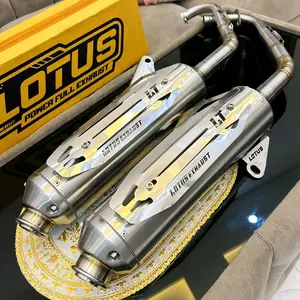 knalpot MONCONG SHIJIRO KINOCHI STAINLES  LOTUS 28-38 OUTE 38 Mio, Beat Fi, Beat new, vario 125/150 led new, aerox, nmax,scoopy knalpot sudah tinggal pasang